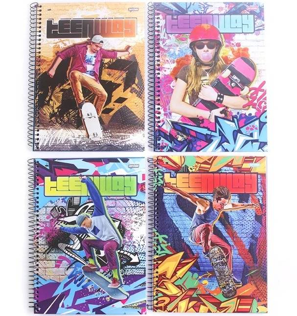CADERNO C.D. 1X1 TEEN WAY